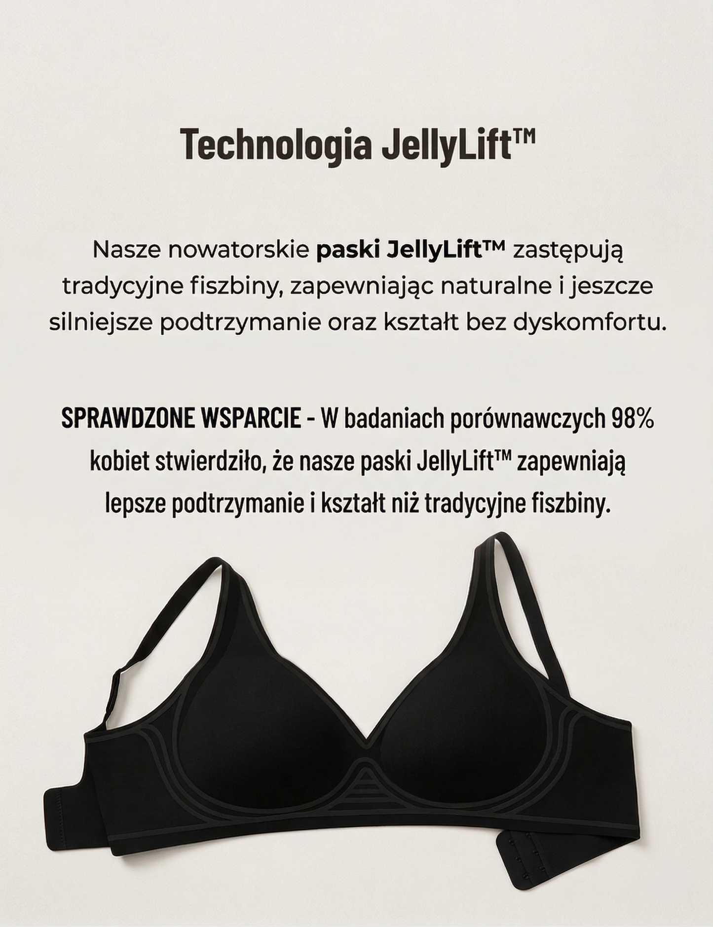 Bezszwowy Biustonosz Livios Push-Up z Głębokim Dekoltem
